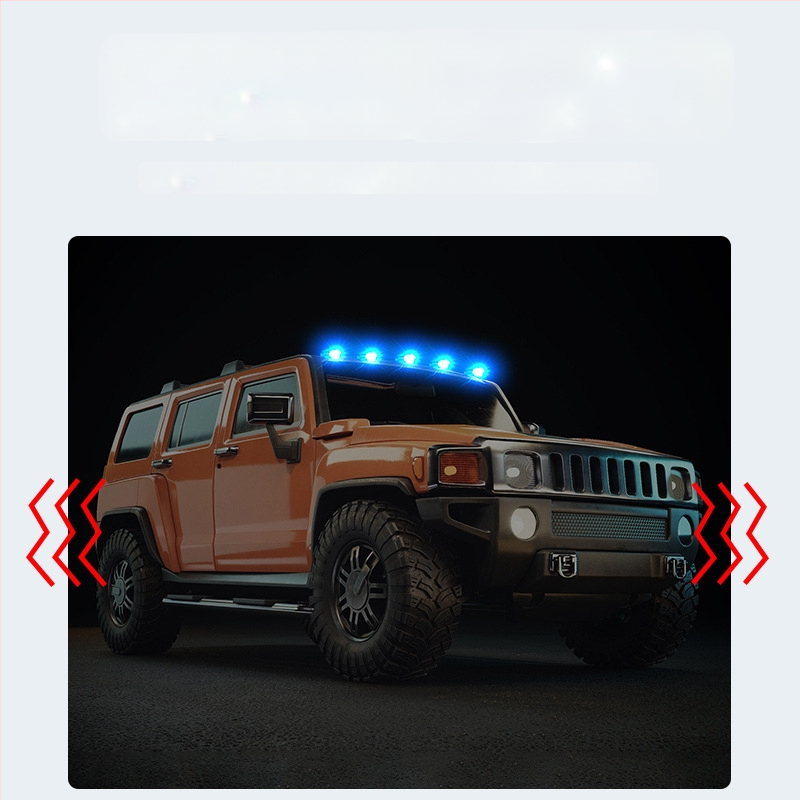 Saules enerģijas LED pilota gaisma auto jumtam - 12 LED DRL un brīdinājuma atmosfēras gaisma. Model DRL172