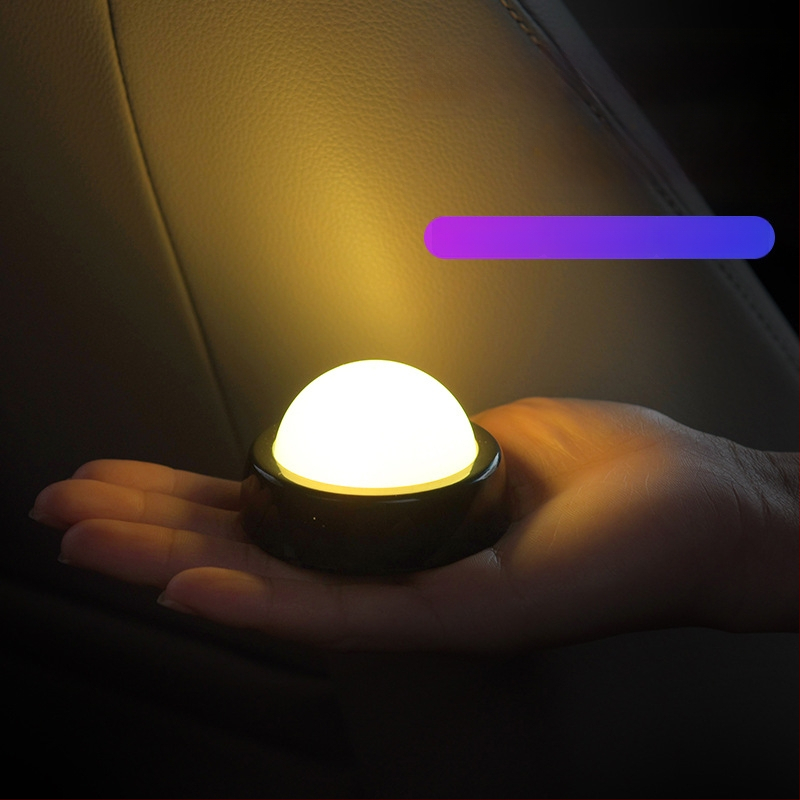 Automobilio LED stogo šviesa, belaidė vidinė skaitymo lemputė su magnetine tvirtinimo, universalus suderinamumas, LED šaltinis, galia 3, tarnavimo laikas 4