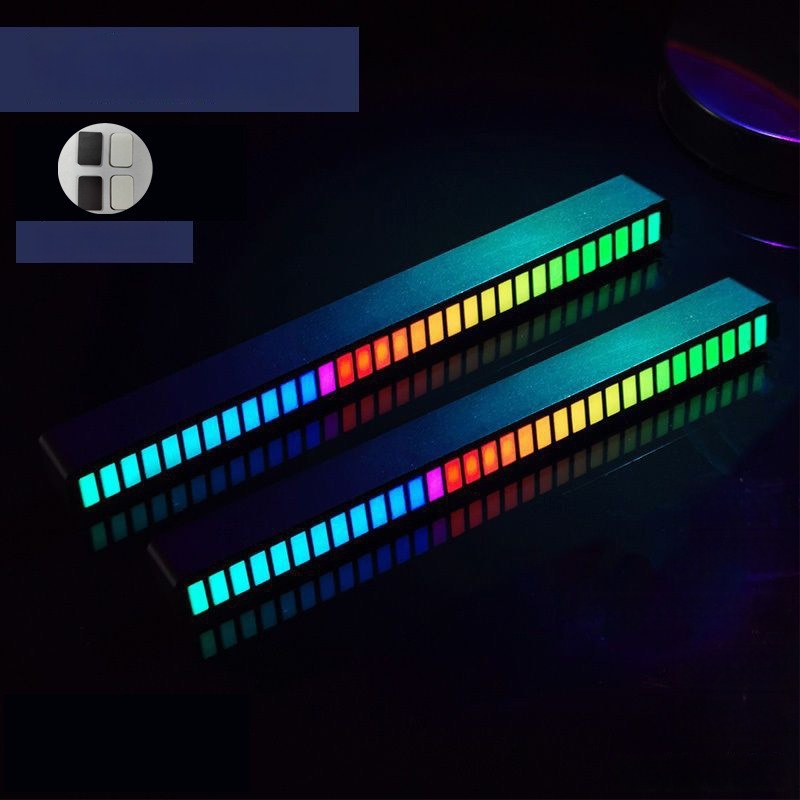 Automobilio vidaus LED apšvietimas su RGB ritmu ir balsų valdymu, ABS medžiaga, 1.5W, 5V, 1.5A, kompatibilus su 102 modeliu