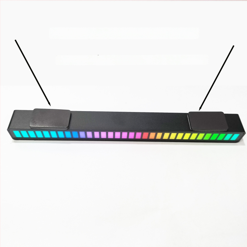 Automobilio vidaus LED apšvietimas su RGB ritmu ir balsų valdymu, ABS medžiaga, 1.5W, 5V, 1.5A, kompatibilus su 102 modeliu