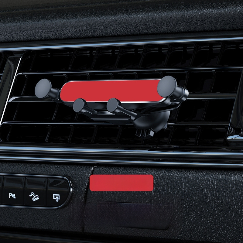 Gravitacijos automobilio telefono laikiklis - aliuminio laikiklis ventiliacijos angai, pritaikomas