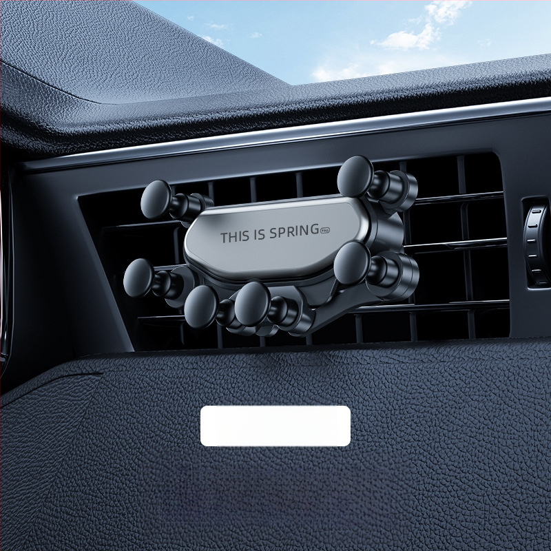 Gravitacijos automobilio telefono laikiklis - aliuminio laikiklis ventiliacijos angai, pritaikomas