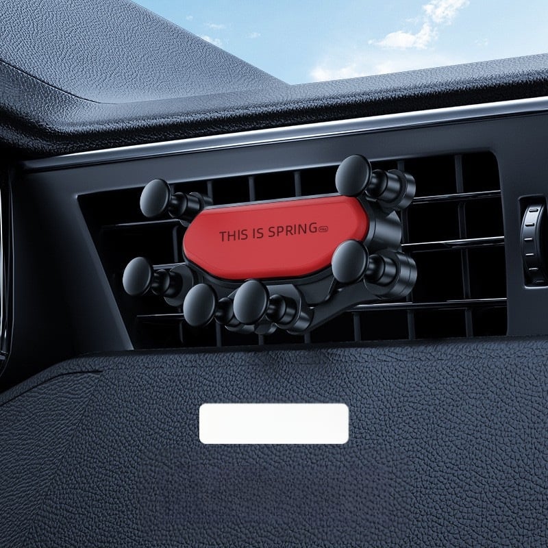 Gravitacijos automobilio telefono laikiklis - aliuminio laikiklis ventiliacijos angai, pritaikomas