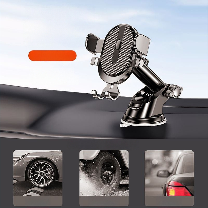 Auto telefonihoidja imava kinnitusega, universaalne sõidukitele, teleskoopiline, 360° pöörlemine armatuurlaual