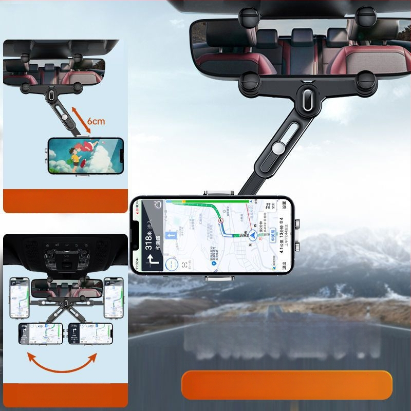 Peegli jaoks mobiiltelefonihoidja klipiga – universaalne, snap-on paigaldus, navigeerimiseks, 3C sertifikaat (sertifikaat 2023010901591525)