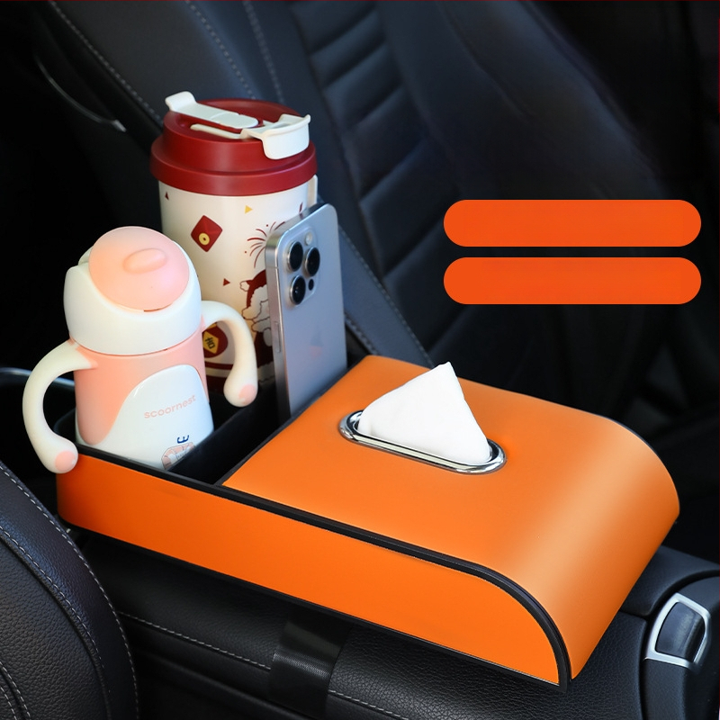 Nahk auto keskkäetoe mäluvahtu pad, universaalne sobivus, 500 g, kohandamine saadaval