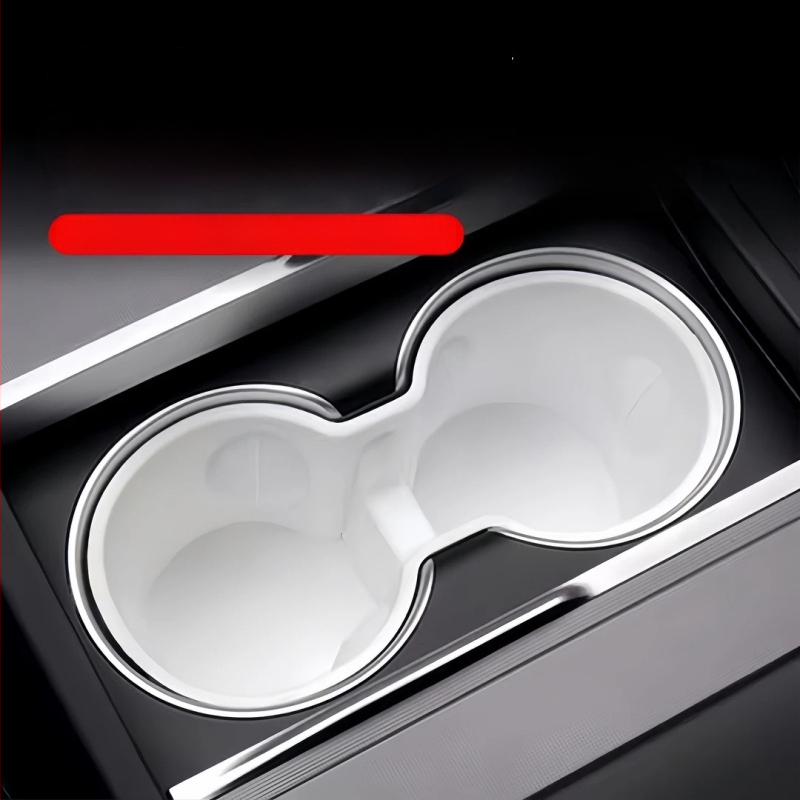 Tesla Model Y keskse konsooli tassihoidik (uus versioon) – TPE materjal, tassi slot piiraja