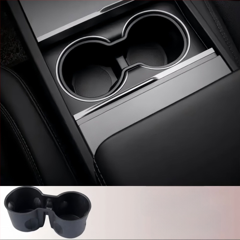 Tesla Model Y keskse konsooli tassihoidik (uus versioon) – TPE materjal, tassi slot piiraja