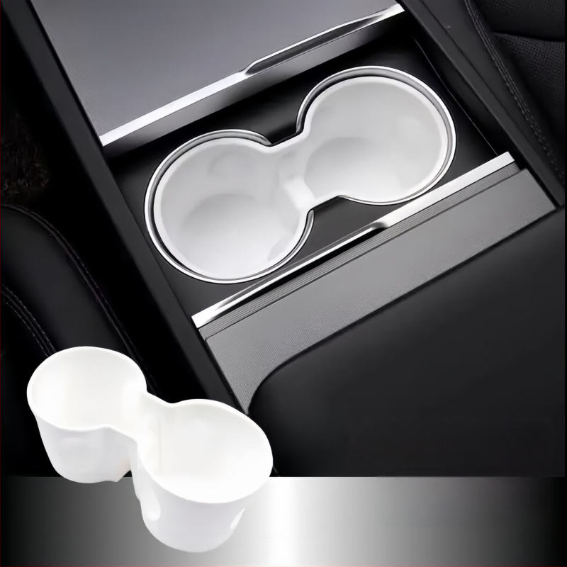 Tesla Model Y keskse konsooli tassihoidik (uus versioon) – TPE materjal, tassi slot piiraja