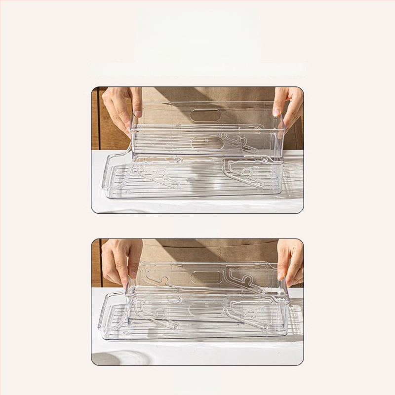 Kahekorruseline rattaga kokkupandav jookide hoiustamise riiul köögile