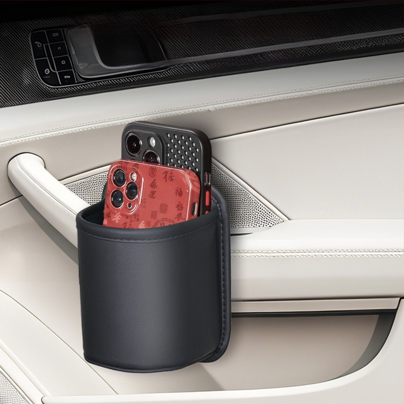 Auto ukse külgine hoiukarp, nahk, joogitopsi hoidja ja isolatsiooniga pudelihoidja, standardne maht