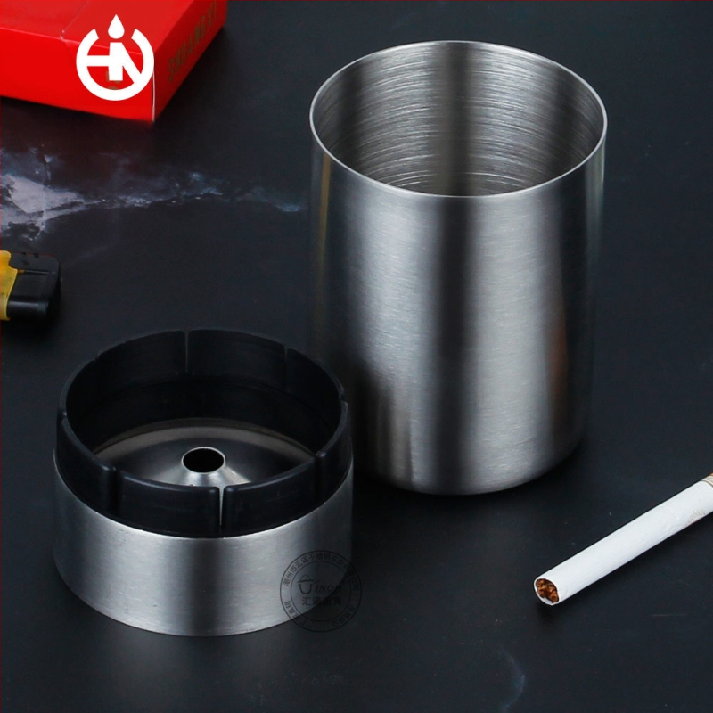 Huinuo Nerūdijančio plieno automobilinė peleninė – logotipo spausdinimas, pritaikymas, privatūs prekių ženklai, dekoratyvus, saugojimas