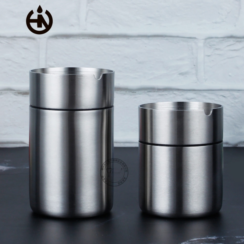 Huinuo Nerūdijančio plieno automobilinė peleninė – logotipo spausdinimas, pritaikymas, privatūs prekių ženklai, dekoratyvus, saugojimas