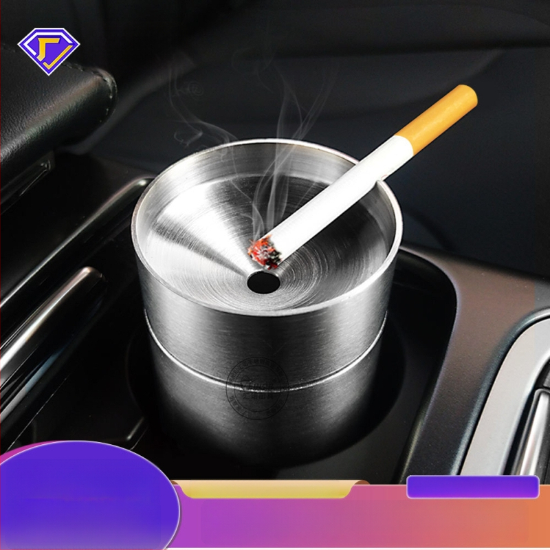 Huinuo Nerūdijančio plieno automobilinė peleninė – logotipo spausdinimas, pritaikymas, privatūs prekių ženklai, dekoratyvus, saugojimas