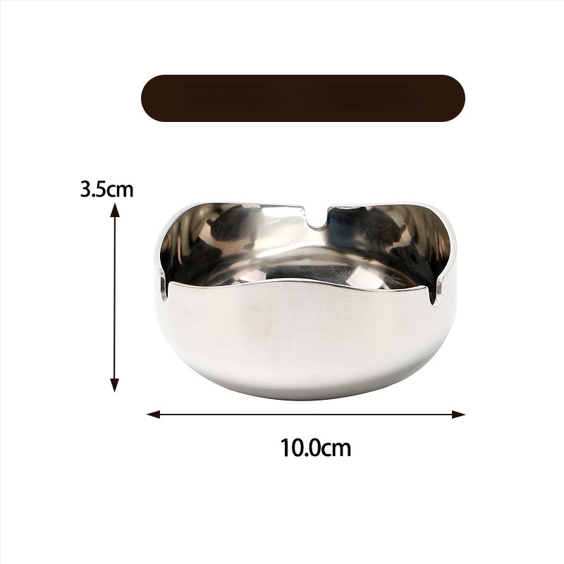 Nerūdijančio plieno pelenų indas barui, KTV, užeigai, internetinei kavinei, svetainei ir biurui – daugkartinio naudojimo, logotipo spausdinimo galimybė, šiuolaikinis minimalistinis stilius, korėjietiškas stilius