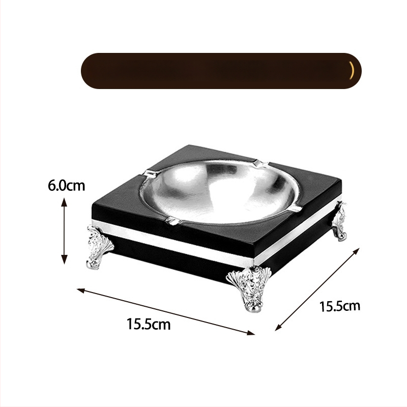 Nerūdijančio plieno pelenų indas barui, KTV, užeigai, internetinei kavinei, svetainei ir biurui – daugkartinio naudojimo, logotipo spausdinimo galimybė, šiuolaikinis minimalistinis stilius, korėjietiškas stilius