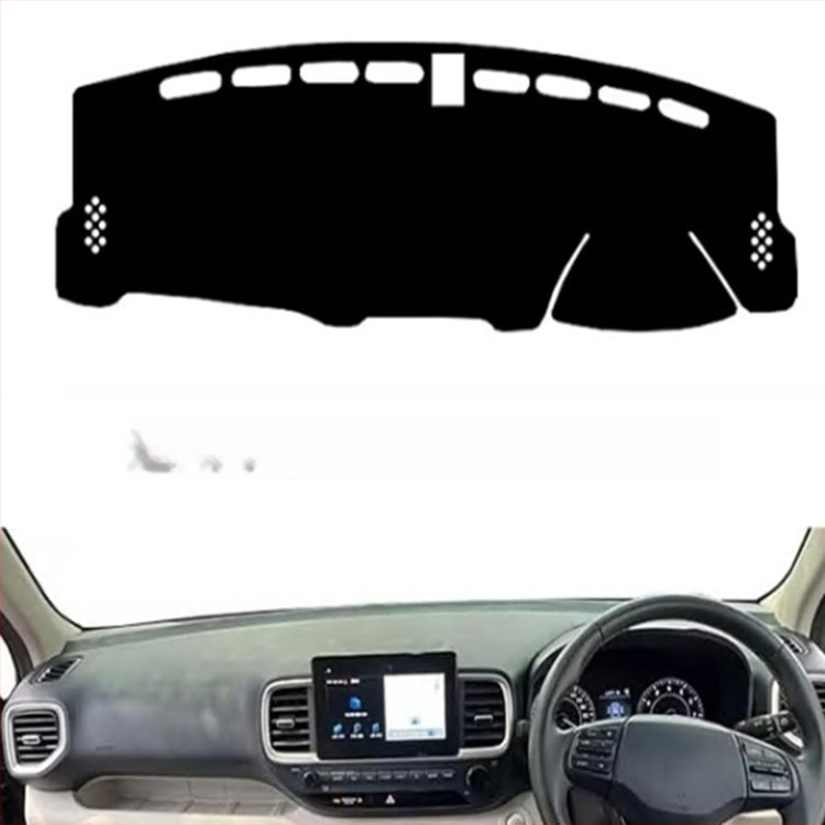 Priekinio prietaisų skydelio saulės apsaugos kilimėlis Hyundai Venue (2019–2023), poliesteris, neslystantis flanelės velūras, visoms sezonoms