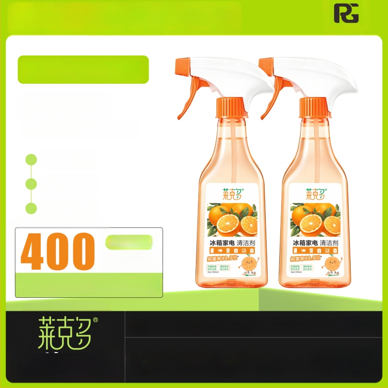 Šaldytuvo valymo priemonė su dezodoruojančiu geliu pelėsių šalinimui, daugiafunkcinis valiklis, 350 ml, saugus dėmių šalinimas