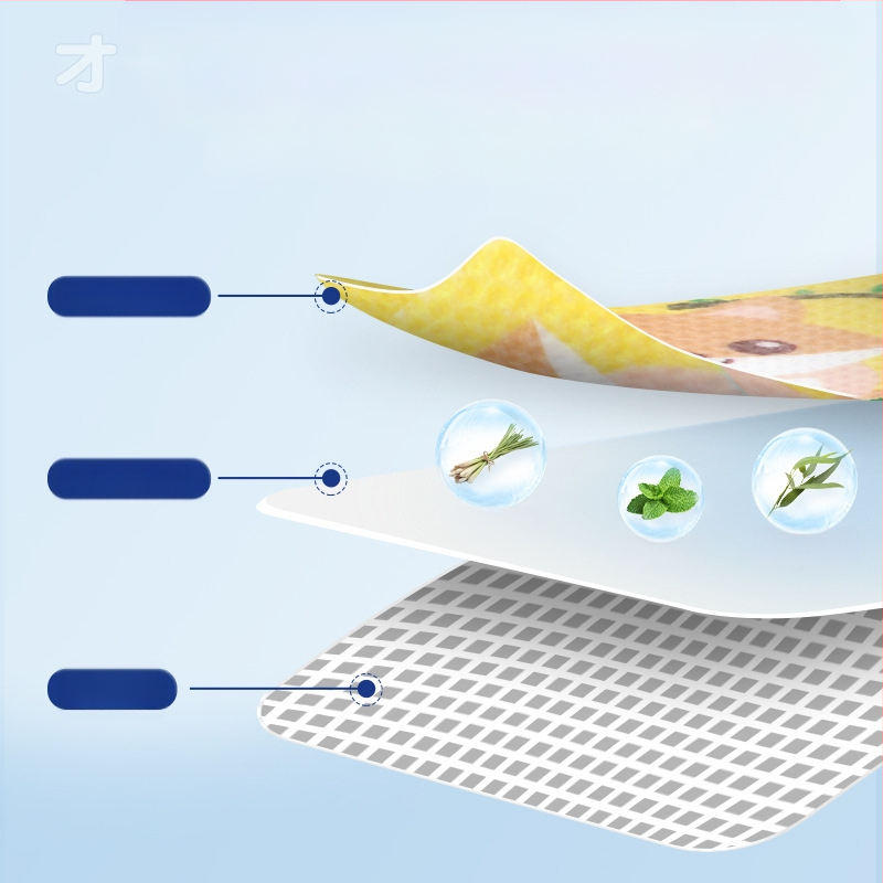 Uodų pleistras su augaliniu eteriniu aliejumi, kietos formos, 24 pleistrai dėžutėje, netoksiškas, vaikams ir kūdikiams, lauko vasaros naudojimui