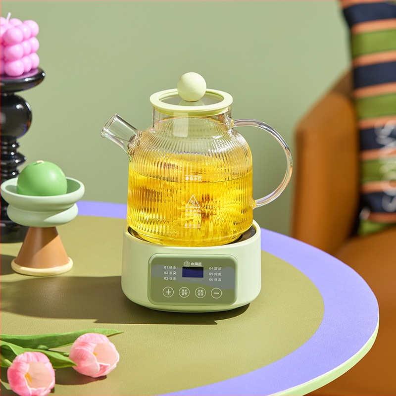 Stiklinis arbatinukas sveikatai su mikrokompiuterio valdymu, 1-1.5 L, 220 V, 500 W