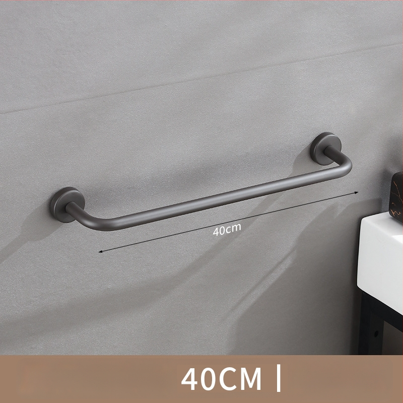 Nerūdijančio plieno sieninis rankšluosčių laikiklis, viengubas strypas, 10 kg apkrova, elektrostatinis užklijimas, be gręžimo, šiuolaikinis stilius