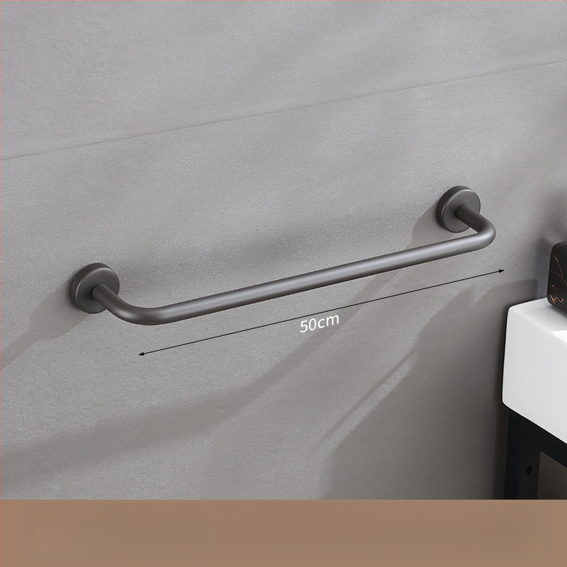 Nerūdijančio plieno sieninis rankšluosčių laikiklis, viengubas strypas, 10 kg apkrova, elektrostatinis užklijimas, be gręžimo, šiuolaikinis stilius