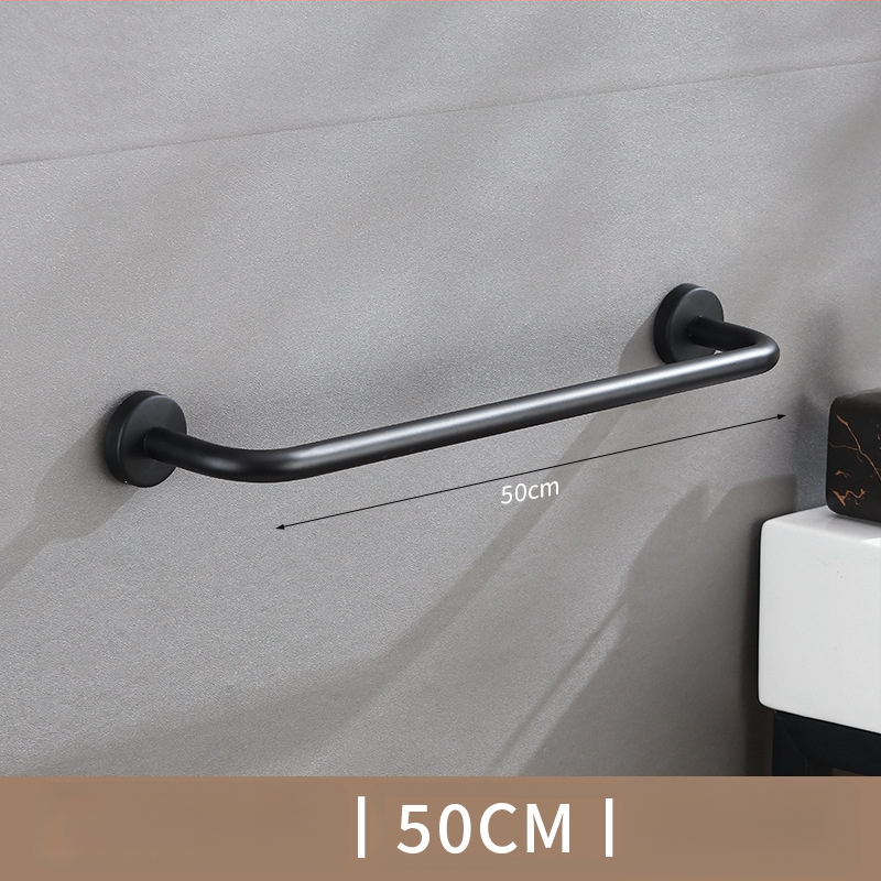 Nerūdijančio plieno sieninis rankšluosčių laikiklis, viengubas strypas, 10 kg apkrova, elektrostatinis užklijimas, be gręžimo, šiuolaikinis stilius