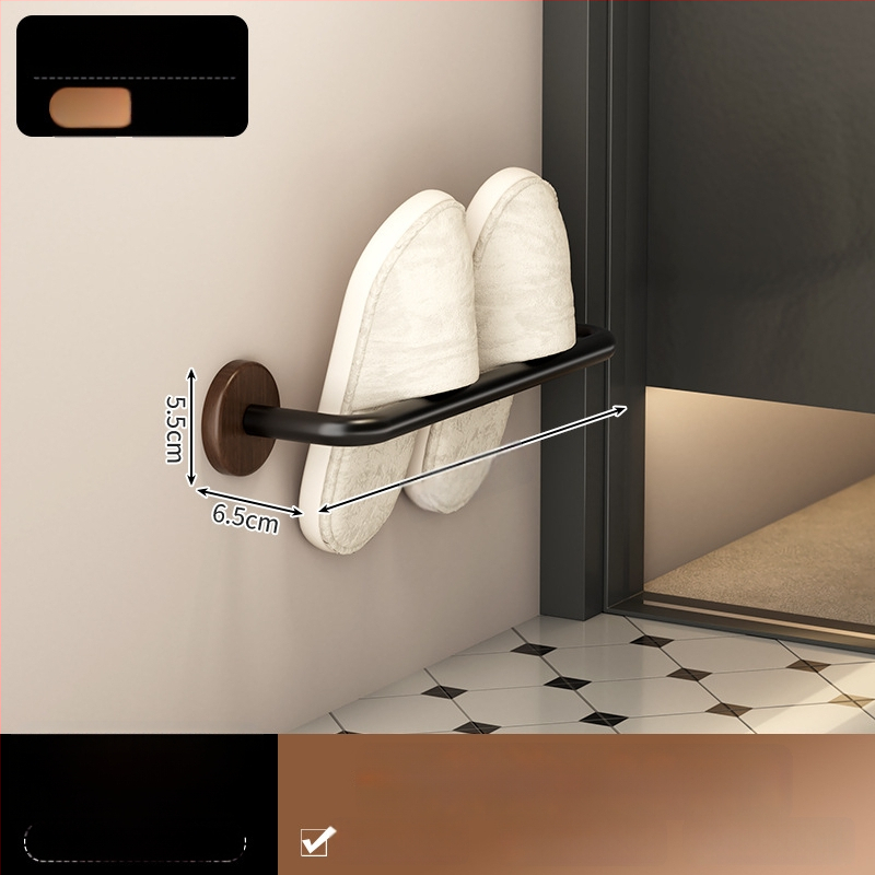 Nerūdijančio plieno rankšluosčio laikiklis, 5 kg apkrova, 1 sluoksnis, paviršius su medienos vašku ir alyva, atsparus vandeniui, šviesus prabangos stilius