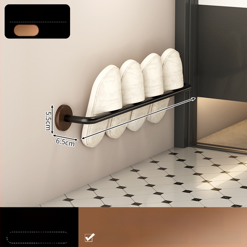 Nerūdijančio plieno rankšluosčio laikiklis, 5 kg apkrova, 1 sluoksnis, paviršius su medienos vašku ir alyva, atsparus vandeniui, šviesus prabangos stilius