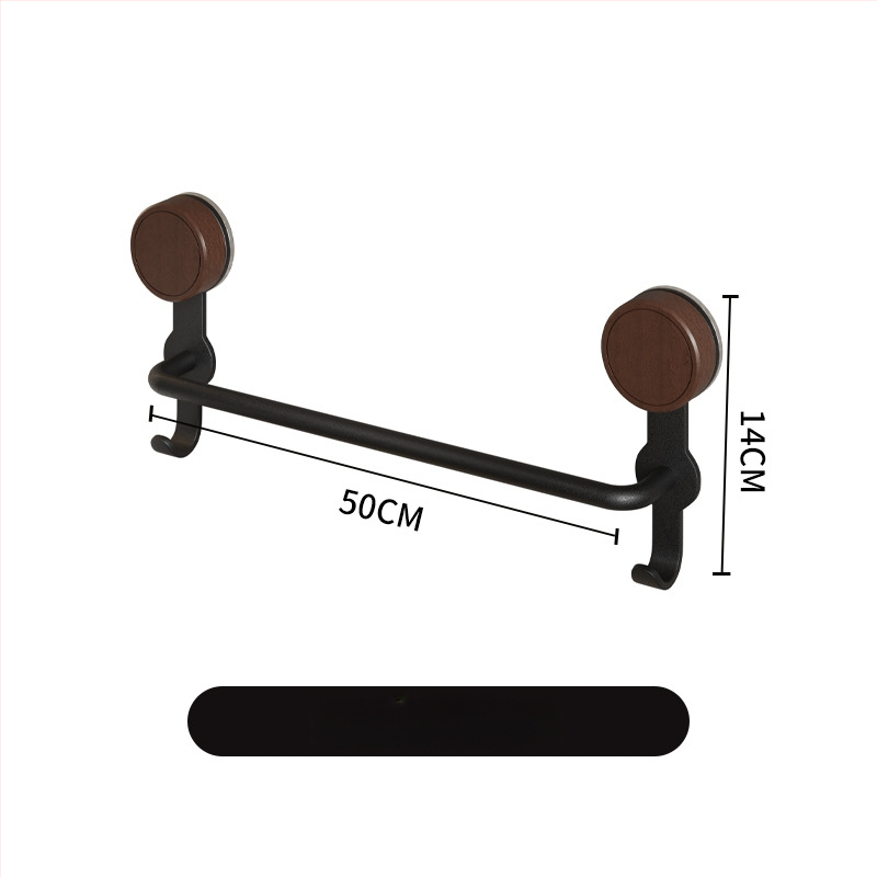 Nerūdijančio plieno rankšluosčio laikiklis, 5 kg apkrova, 1 sluoksnis, paviršius su medienos vašku ir alyva, atsparus vandeniui, šviesus prabangos stilius