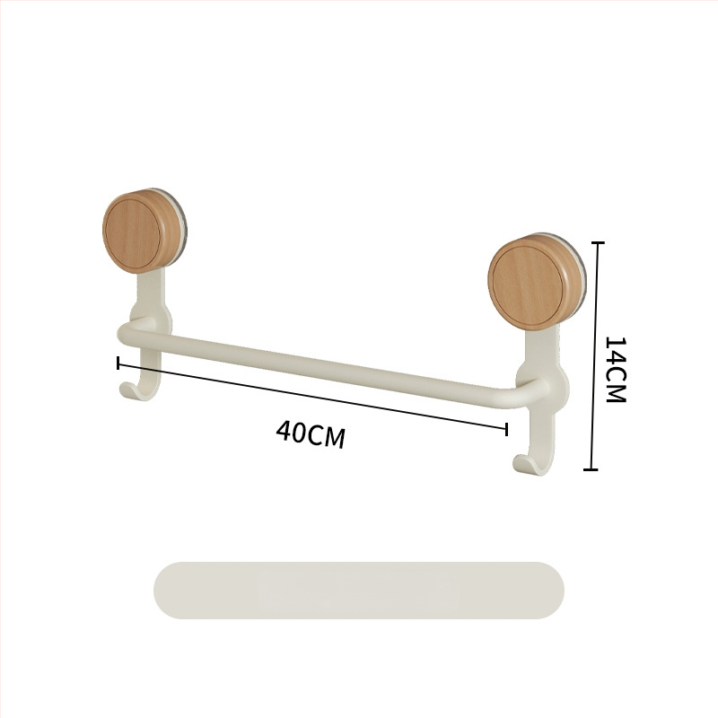 Nerūdijančio plieno rankšluosčio laikiklis, 5 kg apkrova, 1 sluoksnis, paviršius su medienos vašku ir alyva, atsparus vandeniui, šviesus prabangos stilius