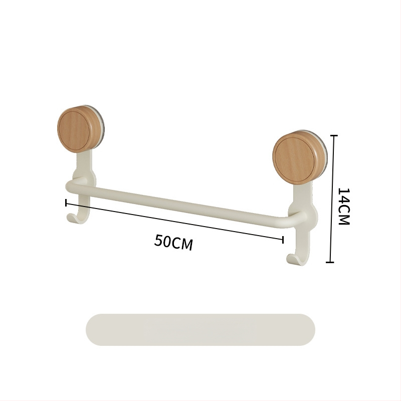 Nerūdijančio plieno rankšluosčio laikiklis, 5 kg apkrova, 1 sluoksnis, paviršius su medienos vašku ir alyva, atsparus vandeniui, šviesus prabangos stilius