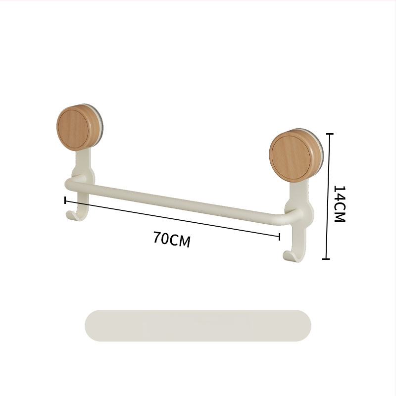 Nerūdijančio plieno rankšluosčio laikiklis, 5 kg apkrova, 1 sluoksnis, paviršius su medienos vašku ir alyva, atsparus vandeniui, šviesus prabangos stilius