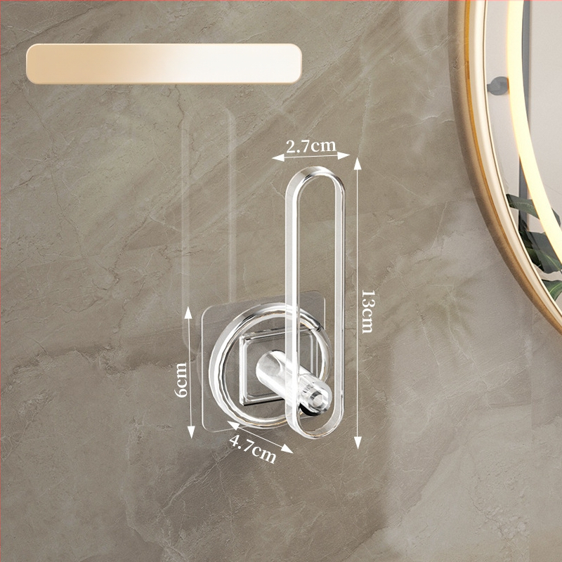 Rankšluosčių laikiklis – sieninis saugyklos blokas su L formos kabliuku, plastikas, blizgus paviršius, 5 kg apkrova