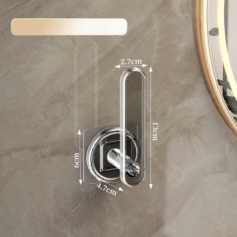 Rankšluosčių laikiklis – sieninis saugyklos blokas su L formos kabliuku, plastikas, blizgus paviršius, 5 kg apkrova