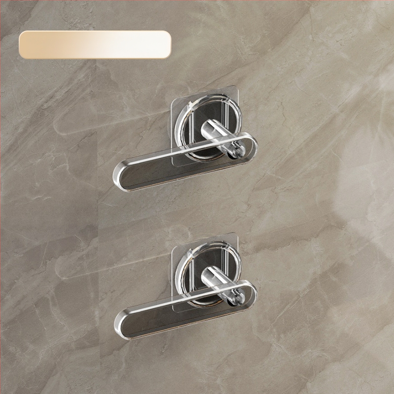 Rankšluosčių laikiklis – sieninis saugyklos blokas su L formos kabliuku, plastikas, blizgus paviršius, 5 kg apkrova