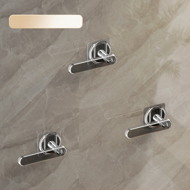 Rankšluosčių laikiklis – sieninis saugyklos blokas su L formos kabliuku, plastikas, blizgus paviršius, 5 kg apkrova