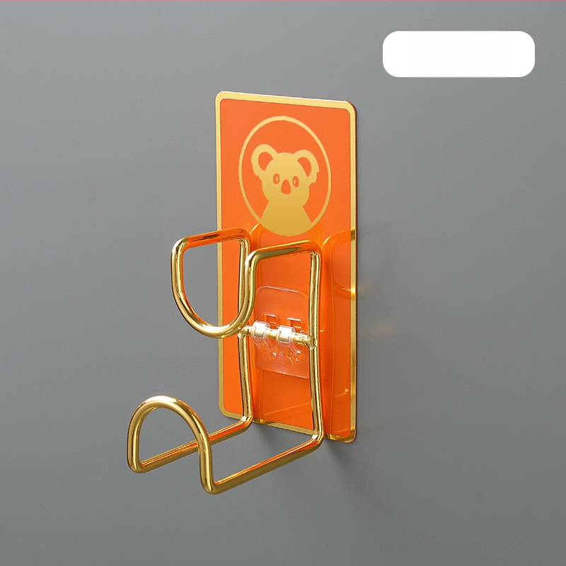 Nerūdijančio plieno sieninis organizatorius su kabliu, klijuojamas be gręžimo, virtuvei ir voniai, modelis B2436, 1 lygis