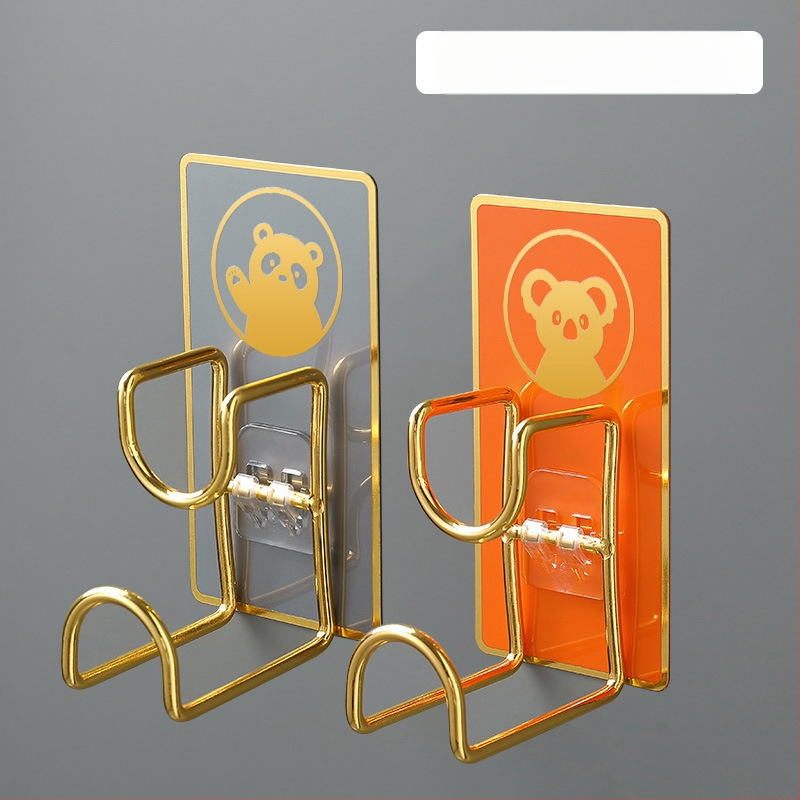 Nerūdijančio plieno sieninis organizatorius su kabliu, klijuojamas be gręžimo, virtuvei ir voniai, modelis B2436, 1 lygis