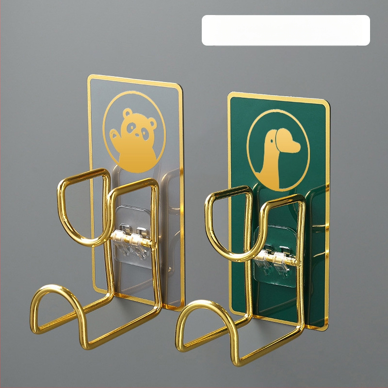 Nerūdijančio plieno sieninis organizatorius su kabliu, klijuojamas be gręžimo, virtuvei ir voniai, modelis B2436, 1 lygis