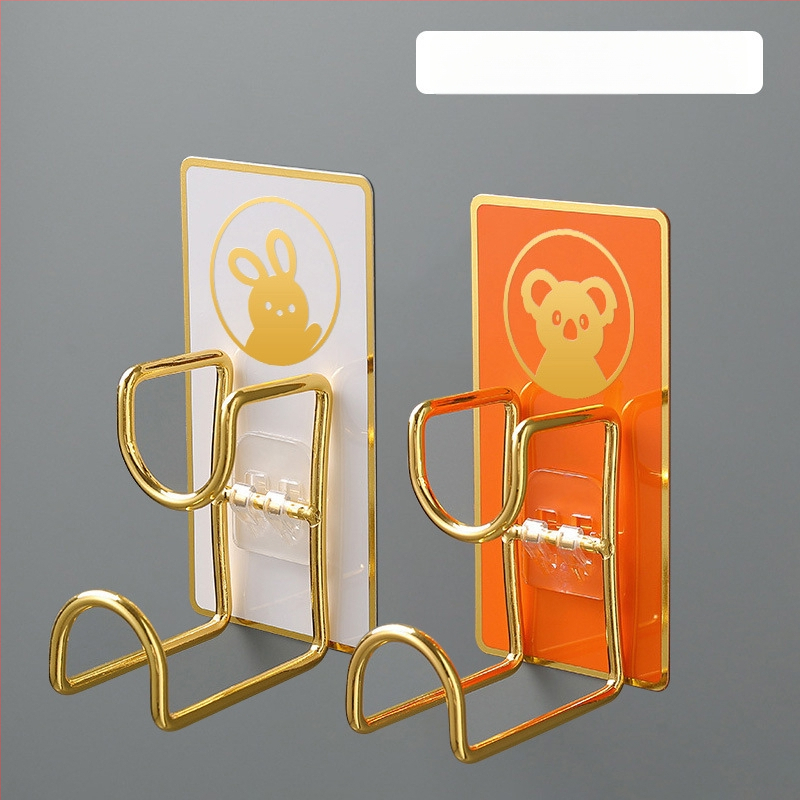 Nerūdijančio plieno sieninis organizatorius su kabliu, klijuojamas be gręžimo, virtuvei ir voniai, modelis B2436, 1 lygis