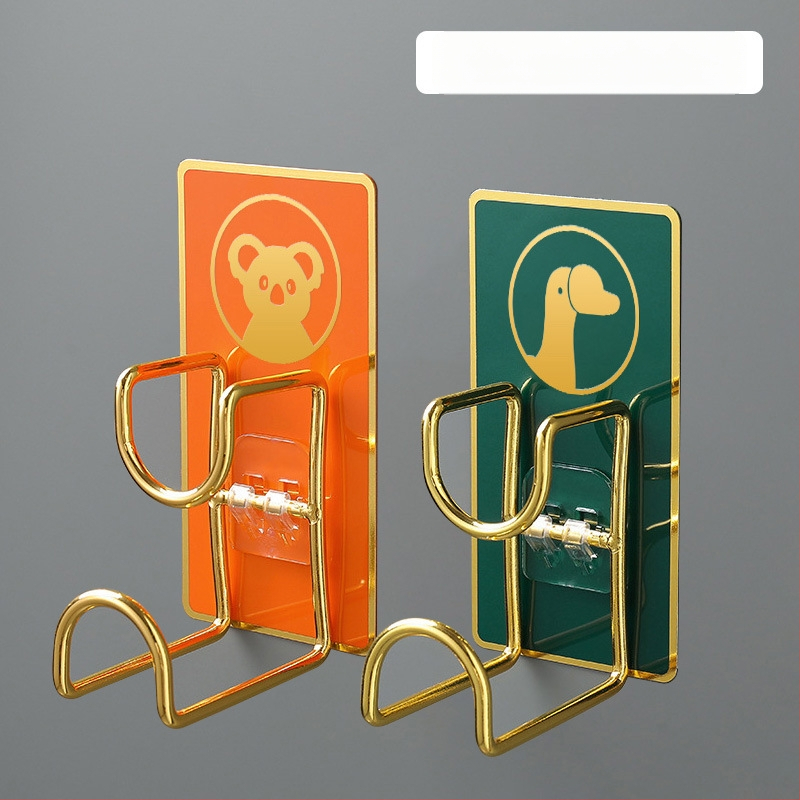 Nerūdijančio plieno sieninis organizatorius su kabliu, klijuojamas be gręžimo, virtuvei ir voniai, modelis B2436, 1 lygis