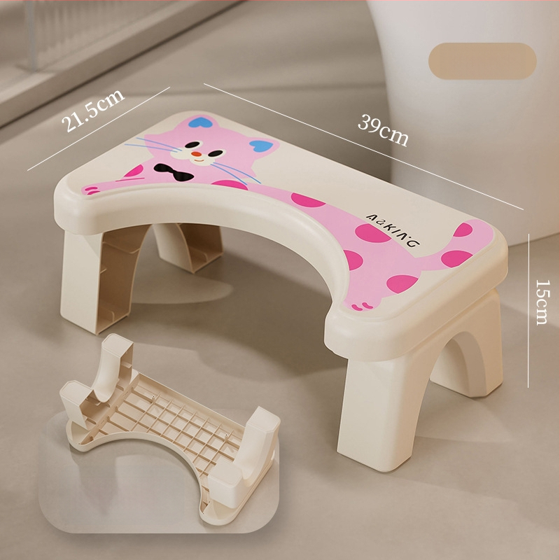 Tualeto kėdutė namų naudojimui — neslidus, sustiprintas, vaikams (Medžiaga: PP; Ne sulankstoma; Be importo)