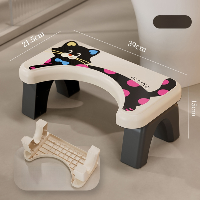 Tualeto kėdutė namų naudojimui — neslidus, sustiprintas, vaikams (Medžiaga: PP; Ne sulankstoma; Be importo)