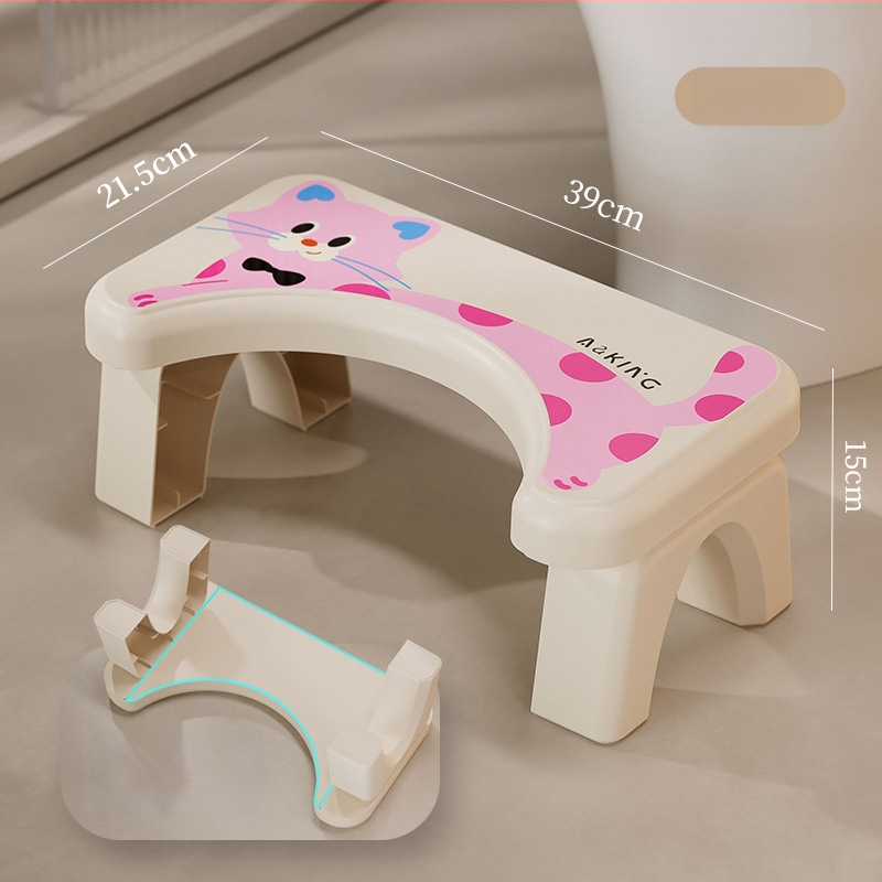Tualeto kėdutė namų naudojimui — neslidus, sustiprintas, vaikams (Medžiaga: PP; Ne sulankstoma; Be importo)