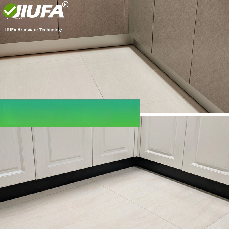 Aliuminio lydinio apdailos profilis, plokščias modernus dizainas, modelis DF-30201, oksidacijos paviršius