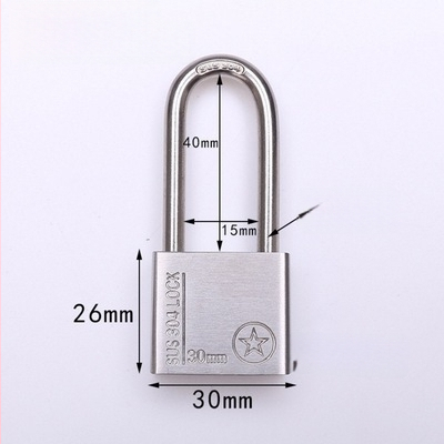 304 nerūdijančio plieno spyna, atsparus vagystėms ir vandeniui, tiesioginio atidarymo tipas, modelis Sbe, šiuolaikiškas minimalistinis dizainas