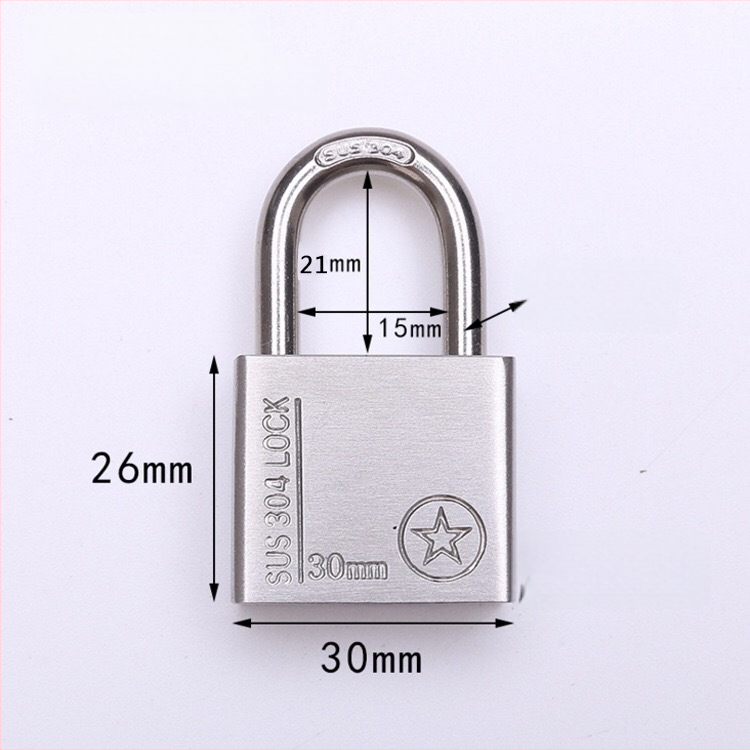 304 nerūdijančio plieno spyna, atsparus vagystėms ir vandeniui, tiesioginio atidarymo tipas, modelis Sbe, šiuolaikiškas minimalistinis dizainas