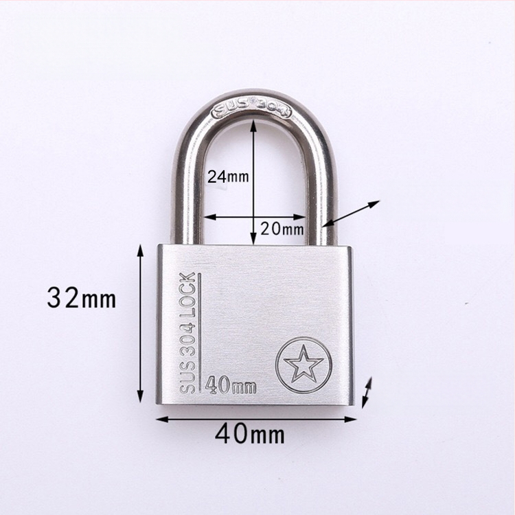 304 nerūdijančio plieno spyna, atsparus vagystėms ir vandeniui, tiesioginio atidarymo tipas, modelis Sbe, šiuolaikiškas minimalistinis dizainas