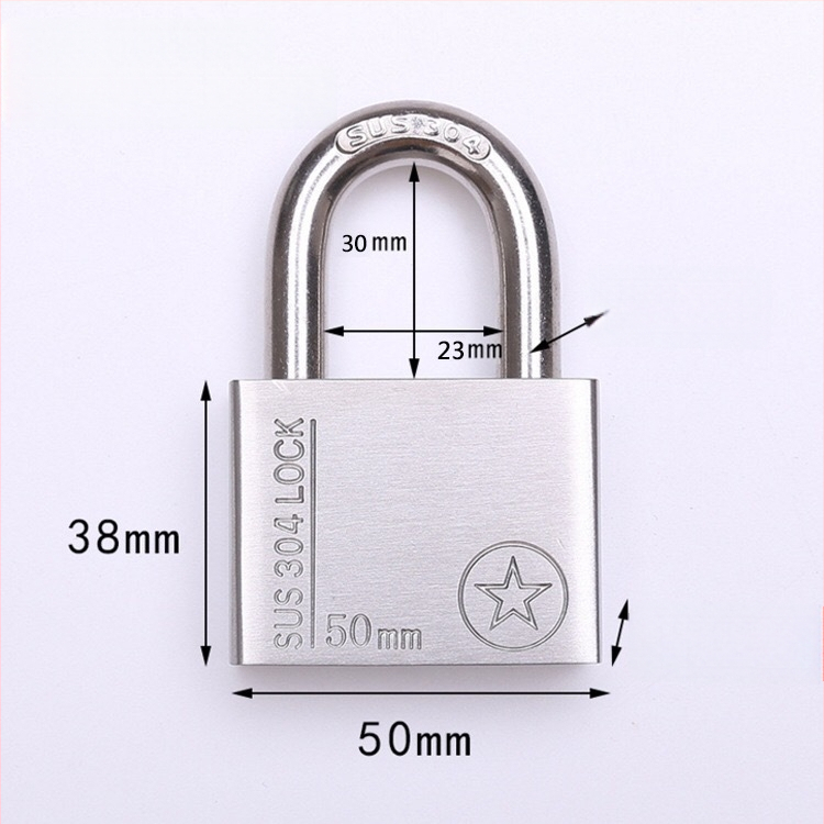 304 nerūdijančio plieno spyna, atsparus vagystėms ir vandeniui, tiesioginio atidarymo tipas, modelis Sbe, šiuolaikiškas minimalistinis dizainas